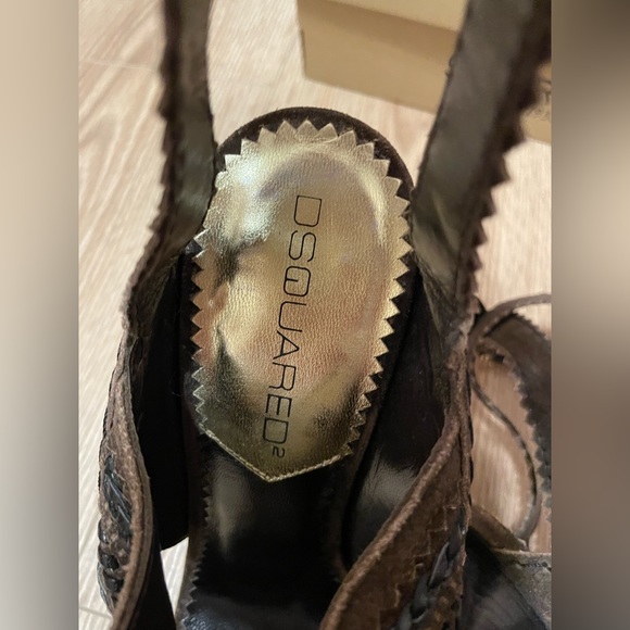 DSquared stilettos brown leather - Picture 7 of 7